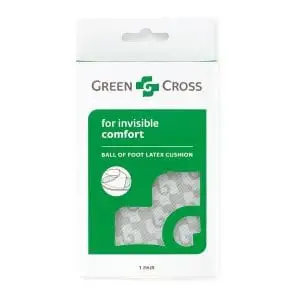 GREEN CROSS BALL OF FOOT LATEX CUSHION 3-5