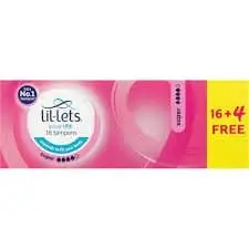 LIL-LETS 16+4 VP SUPER TAMPONS