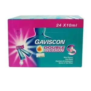 GAVISCON DOUBLE ACTION 24 10ML SACHETS