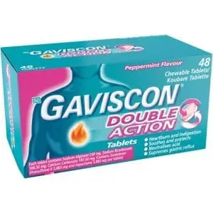 GAVISCON DOUBLE ACTION TABS 48