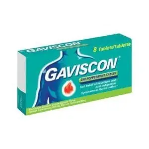 GAVISCON TABS 8 PEPPERMINT