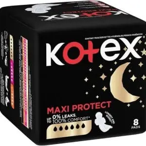 KOTEX OVERNIGHT PADS 8 ALL NIGHTER