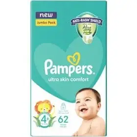 PAMPERS ACT BABY SZ 4+ JP 62