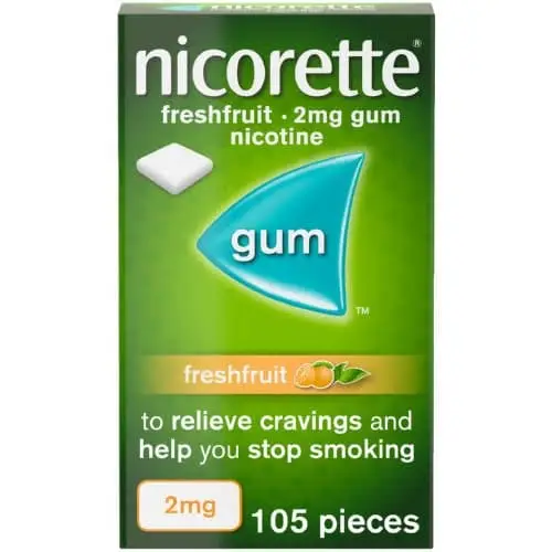 NICORETTE GUM 2MG 105 FRESH FRUIT
