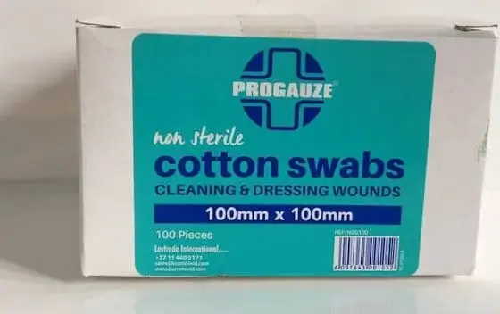 GAUZE SWABS 100MM 8PLY 100 (LEVT)