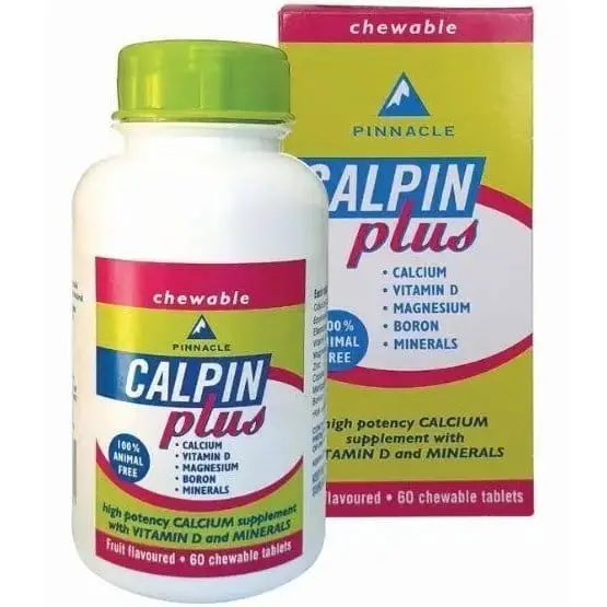 PINNACLE CALPIN PLUS CHEW TABS 60