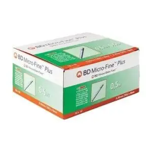 BD MICROFINE SYR 0.5ML  8MM(30G) 100