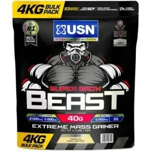 USN SUPER GROW BEAST 4KG VANILLA CAKE BATTER