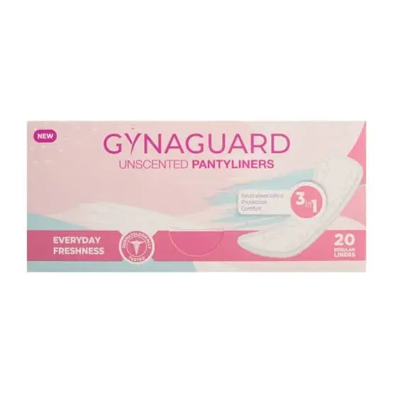 GYNAGUARD PANTY LINER F/F 20