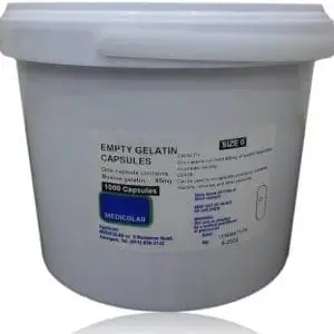 GELATIN EMPTY CAPS SIZE 0 1000