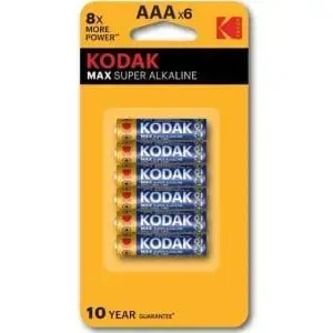 KODAK BATTERY MAX AAA 6