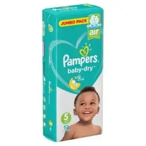 PAMPERS ACT BABY SZ 5 JP 52