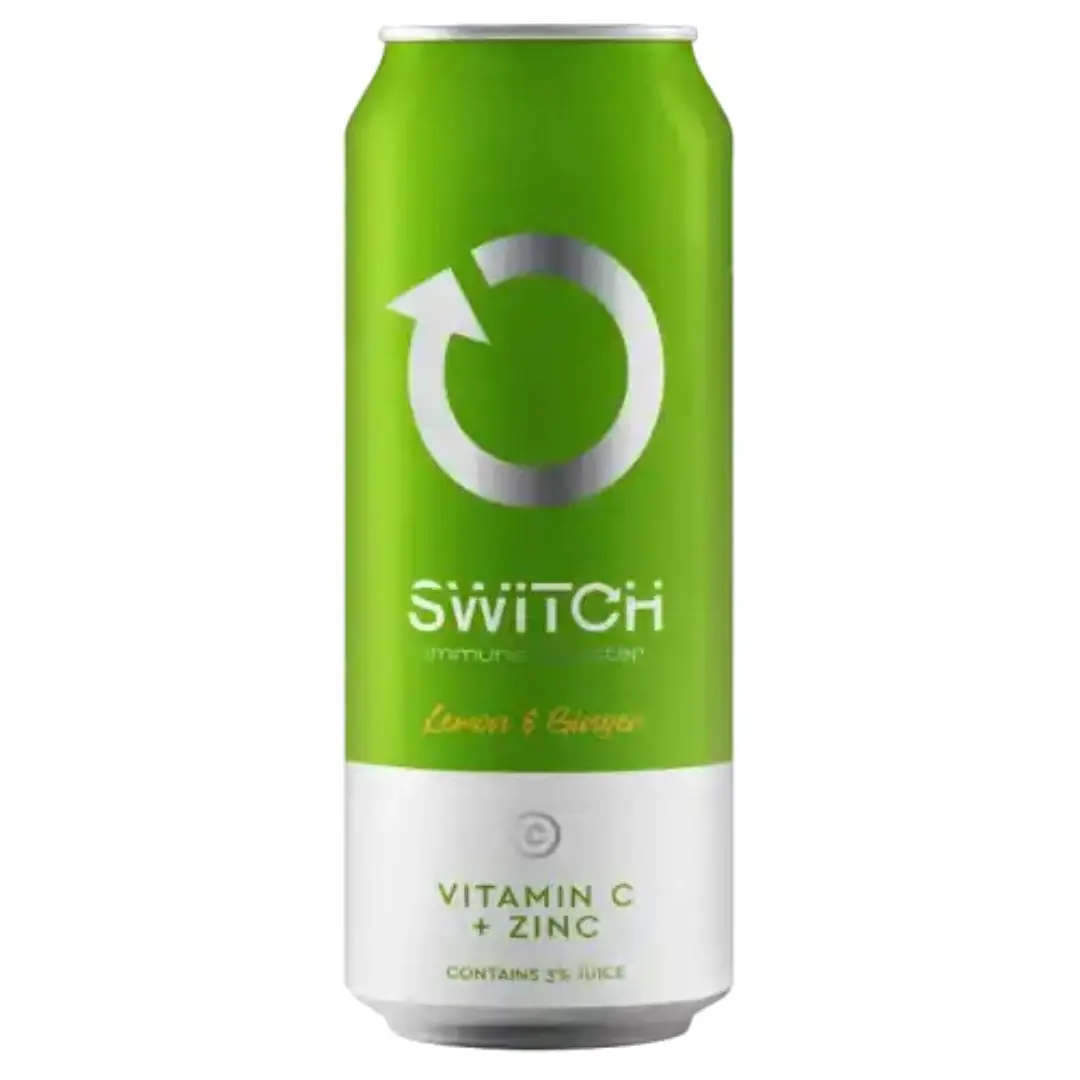 SWITCH 500ML LEMON & GINGER VIT C + ZINC