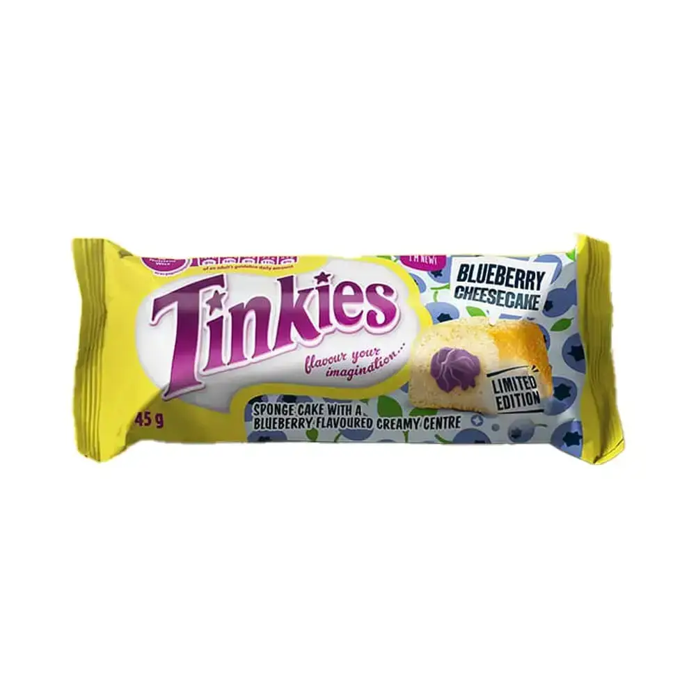 TINKIES 45G BLUBERRY CHEESECAKE