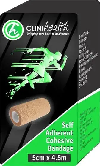 BANDAGE COH 5CM X 4.5M CLINIHEALTH