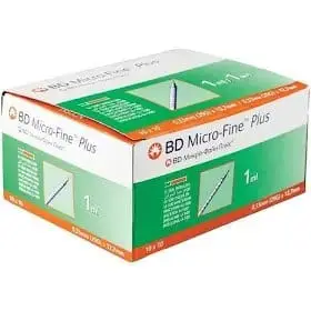 BD MICROFINE SYR 1ML 12.7MM(29G) 100