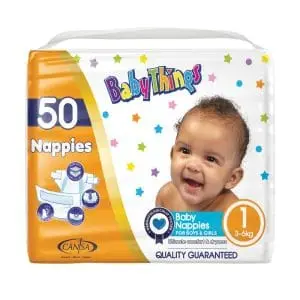 BABY THINGS DIAPERS MINI SZ1 50