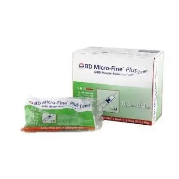 BD MICRO-FINE PLS DEMI 30G 8MM 10