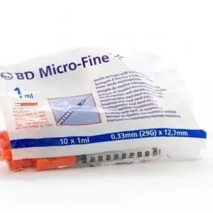 BD MICROFINE SYR 1ML INS 29G 10
