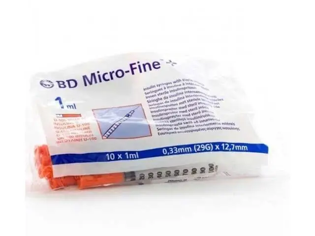 BD MICROFINE SYR 1ML INS 29G 10
