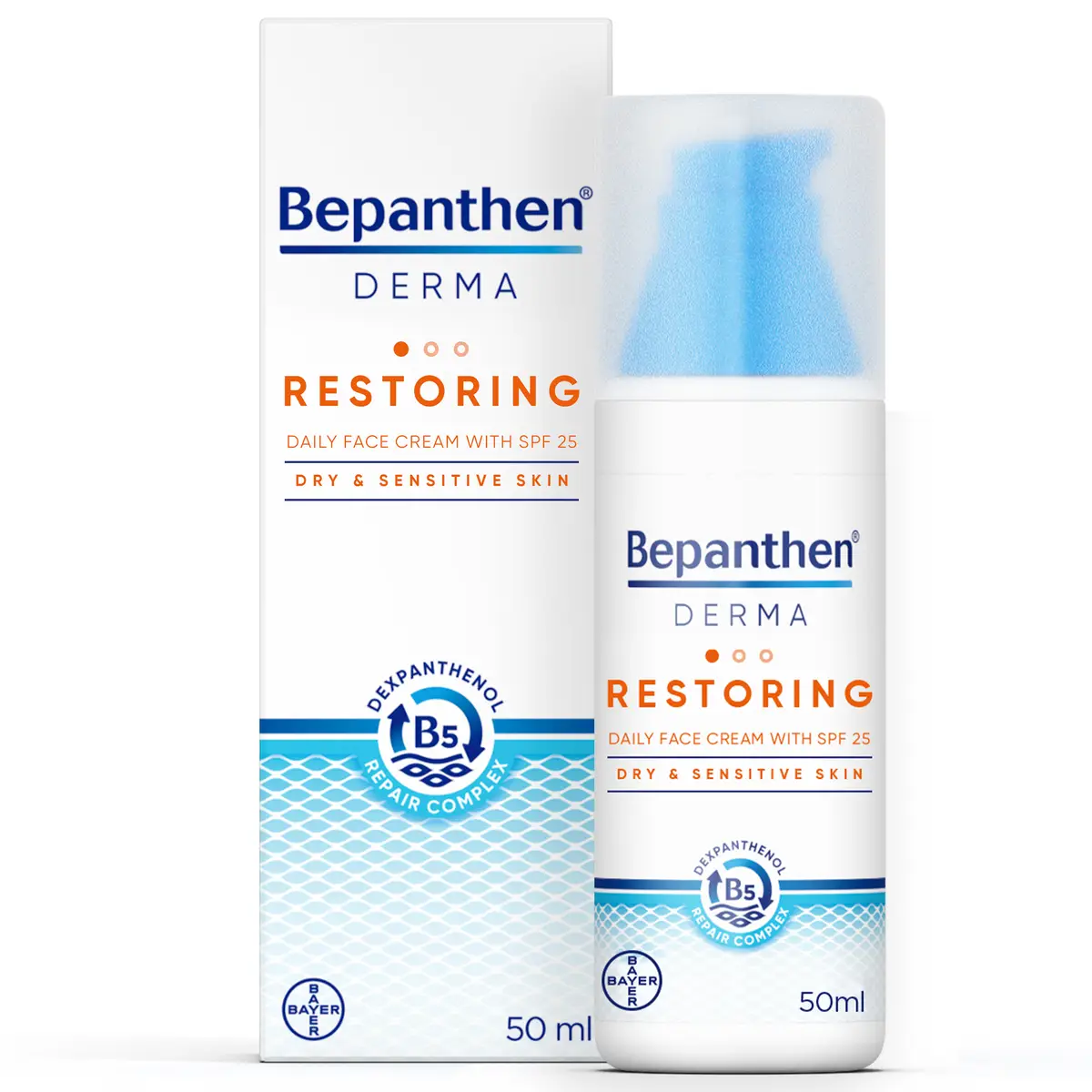 BEPANTHEN DERMA FACE CRM SPF25 50ML DAY