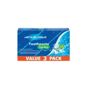 DENTALMATE T/PASTE COOL MINT 3PCS 75ML