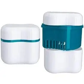 DENTURE BOX GREEN BUILT IN DRAINER