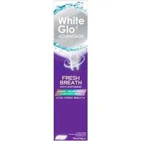 WHITE GLO TOOTHPASTE 75ML ADVANTAGE FRESH BREATH
