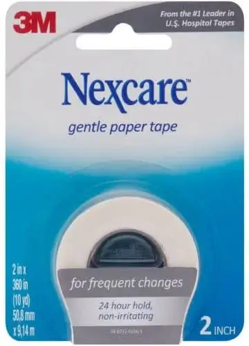 NEXCARE GENTLE PAPER TAPE 1 25X9M WHITE