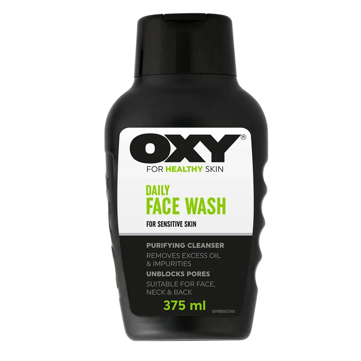 OXY FWASH 375ML SENSITIVE