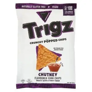 TRIGZ POPPED CORN 28G  CHUTNEY