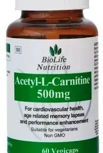 ACETYL L-CARNITINE 500MG CAPS 60 BIOLIFE