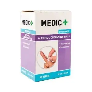 MEDIC WIPES ALCOHOL CLEANSING PAD 60 PCS