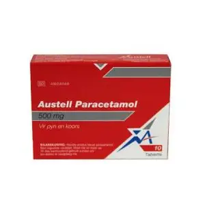 AUSTELL PARACETAMOL 500MG TABS 10
