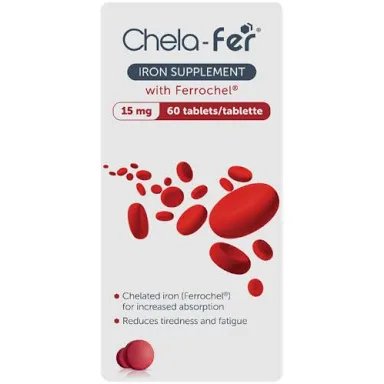 CHELA-FER 15MG TABS 60