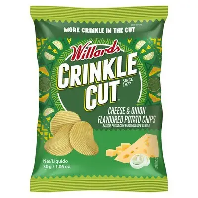 WILLARDS C/CUT CHEES & ONION 30G