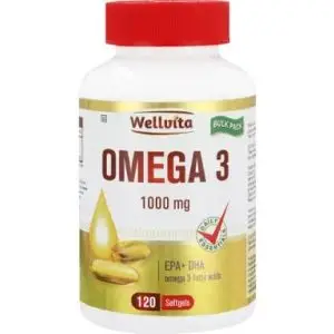 WELLVITA OMEGA 3 1000MG GEL CAPS 120