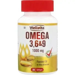 WELLVITA OMEGA 3 6 & 9 1000MG GEL CAPS 30