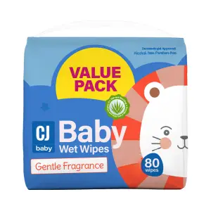 CJ BABY WIPES 80 SCENTED
