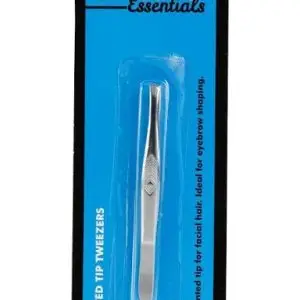 BASICS NAIL TWEEZER SLANT SILVER