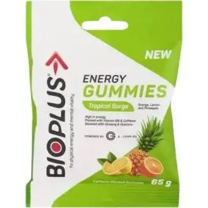BIOPLUS ENERGY GUMMIES TROPICAL 65G