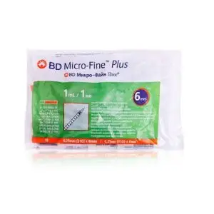 BD MICROFINE SYR 1ML 6MM(31G) 10