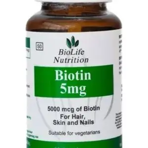 BIOLIFE BIOTIN 5MG 60