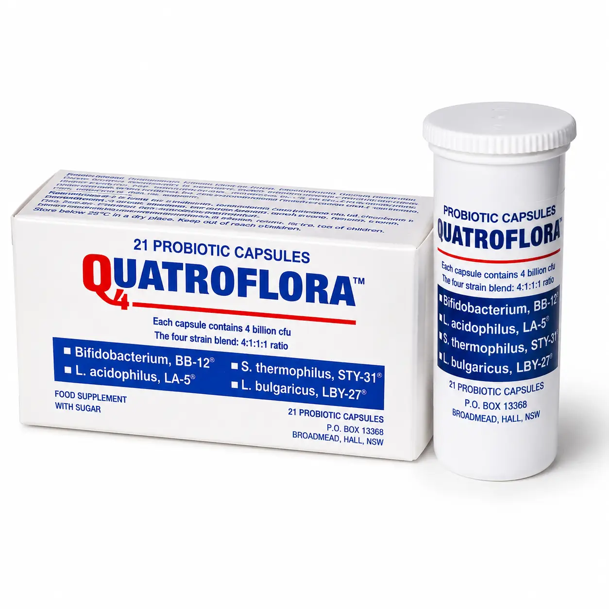 QUATRO-FLORA PROBIOTIC CAPS 21