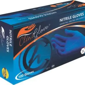 GLOVES NITRILE P/F MEDUIM 100 CLINIHEALTH