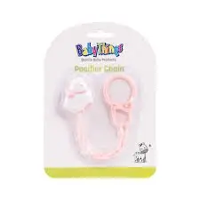 BABY THINGS PACIFIER CHAIN CHICKEN ASSTD