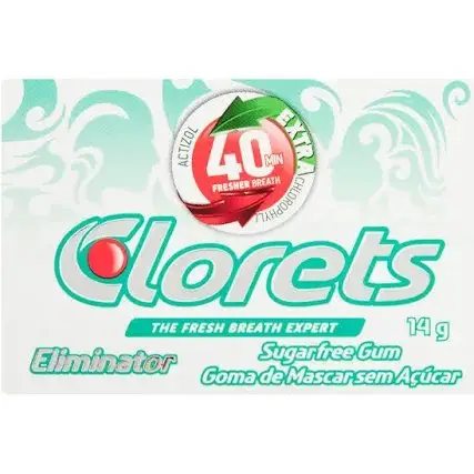 CLORETS SFREE GUM ELIMINATOR 14G