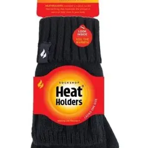 HEAT HOLDERS GLOVES FINGERLESS LADIES BLACK
