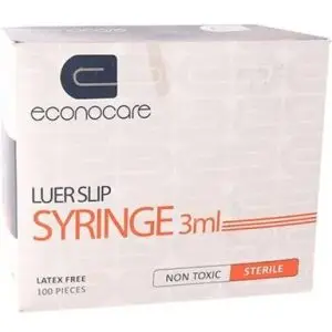 MX ECONOCARE SYRINGE 3ML LL W/N 22G 1.5