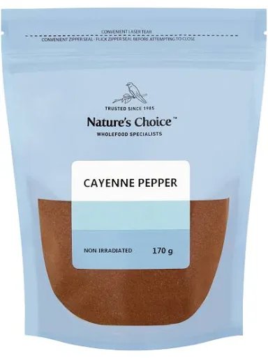 NATURES CHOICE CAYENNE PEPPER 170G